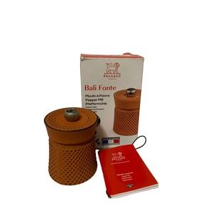 Peugot (France) Bali Fonte Cast Iron Pepper Mill 8cm/3 In Orange